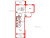 Планировка двухкомнатной квартиры площадью 53.7 кв. м в новостройке ЖК "Дворцовый фасад"
