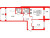 Планировка двухкомнатной квартиры площадью 57.04 кв. м в новостройке ЖК "Дворцовый фасад"
