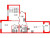 Планировка двухкомнатной квартиры площадью 51.73 кв. м в новостройке ЖК "Дворцовый фасад"