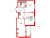 Планировка двухкомнатной квартиры площадью 57.86 кв. м в новостройке ЖК "Дворцовый фасад"