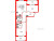 Планировка двухкомнатной квартиры площадью 55.55 кв. м в новостройке ЖК "Дворцовый фасад"