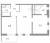 Планировка двухкомнатной квартиры площадью 51.65 кв. м в новостройке ЖК "AEROCITY CLUB"