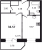 Планировка однокомнатной квартиры площадью 33.57 кв. м в новостройке ЖК "Капральский"