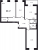 Планировка трехкомнатной квартиры площадью 80.17 кв. м в новостройке ЖК "Капральский"