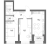 Планировка двухкомнатной квартиры площадью 63.3 кв. м в новостройке ЖК "Наука"