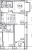 Планировка двухкомнатной квартиры площадью 67.16 кв. м в новостройке ЖК "Наука"
