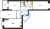 Планировка трехкомнатной квартиры площадью 90.87 кв. м в новостройке ЖК "Наука"