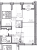 Планировка трехкомнатной квартиры площадью 97.93 кв. м в новостройке ЖК "Наука"
