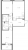Планировка двухкомнатной квартиры площадью 60.46 кв. м в новостройке ЖК "БФА в Озерках"