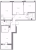 Планировка трехкомнатной квартиры площадью 80.15 кв. м в новостройке ЖК "БФА в Озерках"