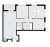 Планировка трехкомнатной квартиры площадью 79.2 кв. м в новостройке ЖК "А101 Лаголово"