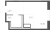 Планировка студии площадью 21.8 кв. м в новостройке ЖК "Квартал Лаголово"