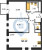 Планировка двухкомнатной квартиры площадью 50.12 кв. м в новостройке ЖК "Новые Лаврики"