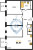 Планировка трехкомнатной квартиры площадью 66.67 кв. м в новостройке ЖК "Новые Лаврики"