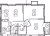 Планировка двухкомнатной квартиры площадью 52.2 кв. м в новостройке ЖК "Курортный квартал"