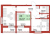 Планировка двухкомнатной квартиры площадью 54.7 кв. м в новостройке ЖК "На Большом Смоленском"