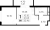 Планировка однокомнатной квартиры площадью 32.46 кв. м в новостройке ЖК "Glorax Парголово"