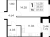 Планировка однокомнатной квартиры площадью 37.53 кв. м в новостройке ЖК "Glorax Парголово"