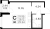Планировка студии площадью 29.34 кв. м в новостройке ЖК "Glorax Парголово"