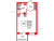 Планировка студии площадью 26.34 кв. м в новостройке ЖК "Сенат в Московском"
