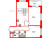 Планировка двухкомнатной квартиры площадью 54.86 кв. м в новостройке ЖК "Сенат в Московском"