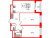 Планировка двухкомнатной квартиры площадью 60.23 кв. м в новостройке ЖК "Сенат в Московском"
