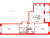 Планировка двухкомнатной квартиры площадью 70.1 кв. м в новостройке ЖК Amber Club