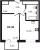 Планировка однокомнатной квартиры площадью 32.36 кв. м в новостройке ЖК "Невская долина"