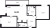Планировка двухкомнатной квартиры площадью 59.21 кв. м в новостройке ЖК "Южная Нева"