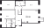 Планировка трехкомнатной квартиры площадью 121.19 кв. м в новостройке ЖК Imperial Club