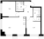Планировка двухкомнатной квартиры площадью 66.8 кв. м в новостройке ЖК "Шкиперский 19"