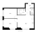 Планировка двухкомнатной квартиры площадью 53.8 кв. м в новостройке ЖК "Шкиперский 19"