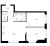 Планировка двухкомнатной квартиры площадью 53.9 кв. м в новостройке ЖК "Шкиперский 19"