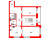 Планировка двухкомнатной квартиры площадью 91.1 кв. м в новостройке ЖК "Эко-Квартал Гармония"
