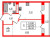 Планировка однокомнатной квартиры площадью 39.32 кв. м в новостройке ЖК "Эко-Квартал Гармония"