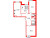 Планировка трехкомнатной квартиры площадью 74.8 кв. м в новостройке ЖК "Сертолово парк"