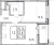 Планировка однокомнатной квартиры площадью 32.67 кв. м в новостройке ЖК "Титул в Московском"