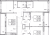 Планировка двухкомнатной квартиры площадью 58.83 кв. м в новостройке ЖК "Титул в Московском"