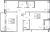 Планировка двухкомнатной квартиры площадью 53.25 кв. м в новостройке ЖК "Титул в Московском"