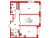 Планировка двухкомнатной квартиры площадью 67.6 кв. м в новостройке ЖК "Парусная 1"