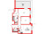 Планировка двухкомнатной квартиры площадью 73.3 кв. м в новостройке ЖК "Парусная 1"