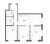 Планировка трехкомнатной квартиры площадью 71.4 кв. м в новостройке ЖК "Парусная 1"