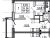 Планировка однокомнатной квартиры площадью 27.2 кв. м в новостройке ЖК "Южный форт"