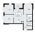 Планировка четырехкомнатной квартиры площадью 66 кв. м в новостройке ЖК "А101 Всеволожск"