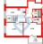 Планировка двухкомнатной квартиры площадью 49.24 кв. м в новостройке ЖК "Аквилон Янино"