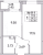 Планировка однокомнатной квартиры площадью 35.38 кв. м в новостройке ЖК "Рождественский квартал"