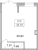 Планировка однокомнатной квартиры площадью 34.01 кв. м в новостройке ЖК "Рождественский квартал"
