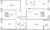 Планировка трехкомнатной квартиры площадью 68.64 кв. м в новостройке ЖК "Рождественский квартал"