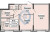 Планировка двухкомнатной квартиры площадью 43.13 кв. м в новостройке ЖК "Аннино сити"