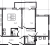 Планировка двухкомнатной квартиры площадью 68.56 кв. м в новостройке ЖК "Новая история"